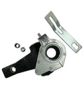 Automatic Brake Slack Adjuster 1.5 Inch Diameter With 5.5 Inch Arm Length For Semi Trucks 28 Spline Teeth Direct OEM Replacement Heavy Duty Truck Part Easy Fit Durable, front view with mounting bracket