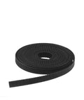 Heavy Duty GT3 3MGT Rubber Timing Belt With 3MM To 20MM Width Options, black synch belt for 3D printers and maker builds.