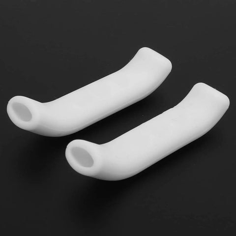 White Silicone Brake Lever Covers For Road And Mountain Bikes Dope Anti Slip Grips Protect Your Levers 0.39 By 0.39 Inches Easy Install Bonus