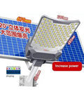 Heavy Duty Solar Street Light With Dang Bright 6000 Lumens And Heckin Wide 320 Degree Coverage Featuring Wireless Remote Plus Dusk To Dawn Auto Mode For Rock Solid Yard And Parking Lot Illumination with solar panel and battery display.