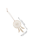 50 Piece Wooden DIY Dream Catchers Kit Unfinished Hollow Wall Hangings Boho Ceiling Decor Paintable Wood Craft Ornaments for Bedroom and Home Projects Great for Wall Art and Cozy Room Vibes, 11cm dream catcher with 7.5cm charm