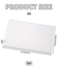 Gel Printing Plate 17.5x12.6cm For Monoprinting, Clear Silicone Reusable Plate for Card Making, A5 Size and 8mm Thickness