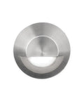 LED 2 Inch Round Beveled Half Circle Top Inground Indicator Light 12V Warm White 3000K Stainless Steel Marine Grade IP68