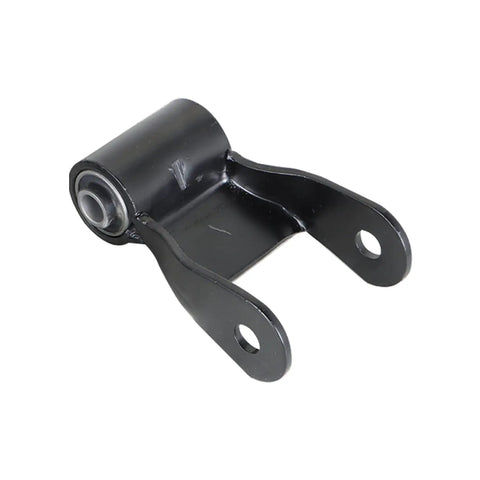 Rear Leaf Spring Shackle Repair Kit 2Pc With Bushing Replacement For Ram Dakota, Heavy Duty Solid Steel, CNC Bent Snug Fit, Black Coated