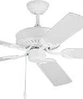 Haven 52 Inch Indoor Ceiling Fan With Matte White Finish, Pull Chain Operation, 3 Speed, Manual Reverse, Flush Mount Included