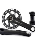 Lightweight Hollow Integrated Mountain Bike Crankset With 110-160mm Lengths, 28/30/32/34/36T Chainrings, 68-73mm Bottom Bracket