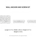Wall Anchor And Screw Kit For Drywall And Hollow Walls Perfect For Hanging Lightweight Decor And Fixtures 100 Piece Set
