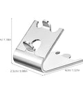 Heavy Duty Stainless Steel Freezer Shelf Clips Set, Refrigerator Shelf Support Hooks And Brackets in side view