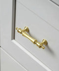 Brushed Gold Cabinet Pulls And Solid Heavy Drawer Handles For Kitchen Cabinets And Bath Vanity 3 Inch Hole Center