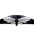 Falcon 1500 Front Foil Wing for All Wake Sizes, Fiberglass Construction, 1477 Sq Cm Wing Area, 94 Cm Wingspan, Black and White Design