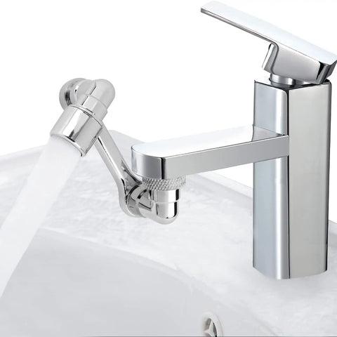 1080 Degree Rotating Aerator Extender For Kitchen And Bathroom Sink Faucets Universal Splash Filter Water Nozzle Adapter Bubbler Extension That Reaches Every Corner A No Brainer Upgrade For Easy Splash Control attached to chrome faucet