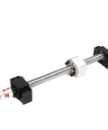 Built Tough Carbon Steel SFU2005 Ball Screw And Motor Spindle Kit For Engraving Machines 1500Mm, showcasing complete assembly with silver screw.