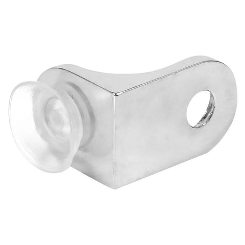 Heavy Duty Zinc Alloy Shelf Bracket With Sucker For Glass And Wood Shelves, anti rust round corner design.
