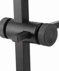Close-up of the adjustable knob on the Straight Up Solid Adjustable Pour Over Coffee Stand With Non Slip Base, 7 Piece Aluminum Dripper Kit.