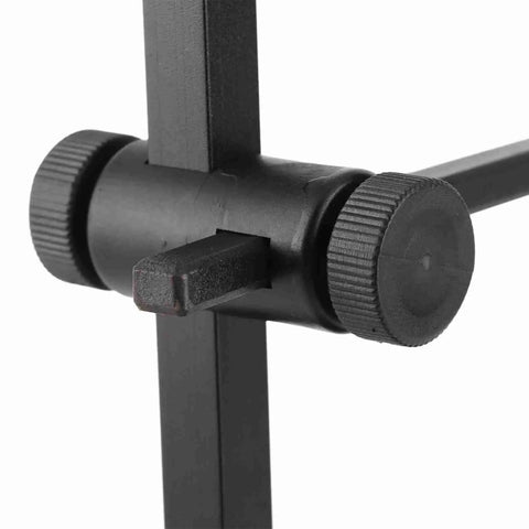 Close-up of the adjustable knob on the Straight Up Solid Adjustable Pour Over Coffee Stand With Non Slip Base, 7 Piece Aluminum Dripper Kit.