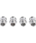 Real Heavy Duty M14 To M16 Hydraulic Fitting Adapters Made From Solid Carbon Steel For Mini Excavators And Construction Featuring Four Pieces To Ensure Seamless Connections For Attachments Keeping Ops Smooth Push It To Limit Always Like A Boss, set of 4