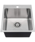 Topmount Single Bowl Kitchen Sink With Three Quarter Inch Radius, 18 Gauge Stainless Steel, 304 Grade Durability