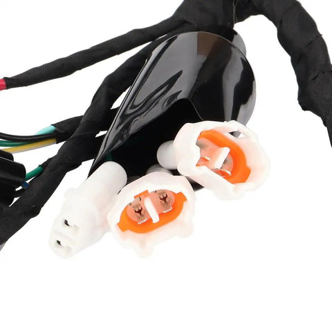 Full Main Wiring Harness Assembly For Electric Dirt Bike Light Bee X S Replacement Kit Black with connectors