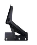 Side view of Heavy Duty Steel Spring Hinge 2 Pcs 80 Degree Lift Top For Cabinet Doors Sofa Beds And Furniture Lids Built To Last Easy Open
