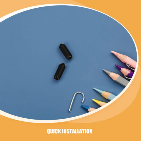 Solid 80 Piece PVC Bolt End Caps Kit Waterproof Wire Protectors Prevent Electric Shocks Wear Resistant Electrical Tips For Auto And Home Projects, black caps with pencils and hook