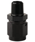 4AN Female Flare Swivel to One Eighth NPT Pipe Male Adapter Fitting Union Straight Aluminum Black High Flow Swivel Head for Easy Angle Adjustment in Liquid and Gas Applications Lightweight 6061 T6 Anodized black aluminum adapter fitting