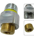 Premium Oil Drain Adaptor With Integrated O Ring Fits Kawasaki FH721V FR651V FX850V Engines Direct Swap For Easy Install And Secure Seal That Holds Up Under Heavy Duty Conditions. metal oil drain adaptor with O-ring and threaded brass insert