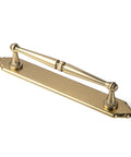 Champagne Bronze Cabinet Pulls 5.04 Inch Center To Center With Back Plate Zinc Alloy 2 Pack Modern Bar Drawer Handles