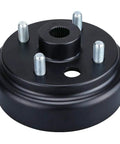 Golf Cart Brake Drum Hub Assembly For EZGO TXT PDS Electric And 1982-1993 2-Cycle Gas Vehicles Replaces OEM 19186G1P Fits 1982-Up Easy Install No Hassle Durable Steel, shown in black steel with 24-tooth star spline and studs.