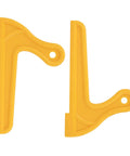 Two Pack V Type Wood Saw Push Sticks for Carpentry and Table Saw Work, Pro Grade ABS Body, High Visibility Yellow