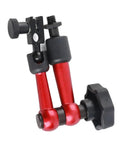 Red Magnetic Base Holder For Test Indicator With M5 Thread Universal Flexible Arm Stand