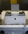 Heavy Duty Self- Centering Vise With Quick Clamp For CNC Milling Machine Precision 4/5 Axis Fixture Positive Negative Clamping High Wear Resistant Steel on milling machine workbench.