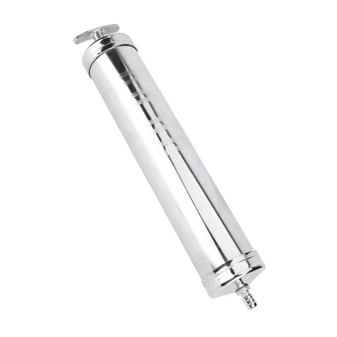 Heavy Duty 500cc Aluminum Alloy Oil Suction Syringe Pump Extractor With Spring Seal And Anti Rust Coating, side view
