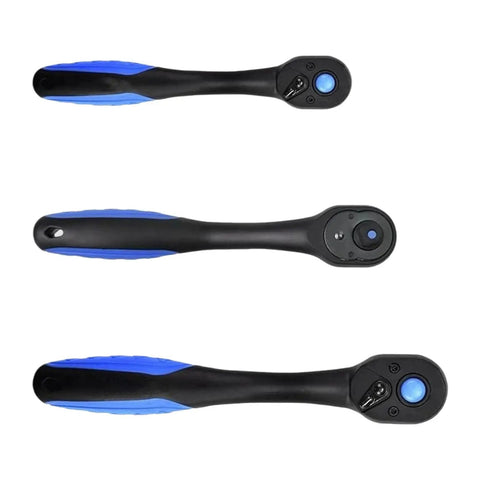 Heavy Duty 3 Piece Ratcheting Wrench Set With 72 Tooth Precision Gears And Badass Ergonomic Handles Built From Heat Treated Alloy So You Can Beat Stubborn Bolts Without Cracking Your Knuckles