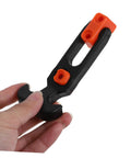 Orange and black latch from Beefy Heavy Duty Hood Latch Kit Eight Pieces For Jeep TJ T Handle Car Hood Catches Replacement