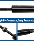 Built Tough Premium Tilt Wheel Gas Strut Spring Cylinder Upgrade image showing black gas strut with mounting ends for New Holland and Case IH Tractors.
