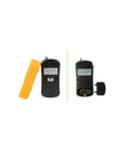 Built-In Probe Vibration Meter With One-Hand Operation For Motors Pumps And Fans Measures Acceleration Velocity And Displacement With No-Fuss Real-Time Readouts On A Large Backlit LCD For Quick Industrial Maintenance And Vibration Analysis, rear view with battery cover removed
