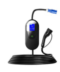 Hassle Free Top Off Your Ride With This Portable Type 2 EV Charger featuring five meter cord and display for home use.