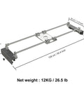 Slab Flattening Jig For DIY Woodworking With Height Adjustable L Carriages And Steel Aluminum Rails 48 Inch Length Heavy Duty Build