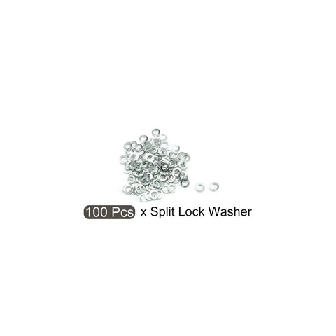 Heavy Duty Three Sixteenth Inch Split Lock Washers 100 Pack Zinc Plated Carbon Steel Spring Gaskets for Household Projects DIY