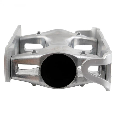 Track Style Bike Pedals With Alloy Body And Cage, Chromoly Axle, Toe Clip Compatible, Lightweight 360 Gram Pair