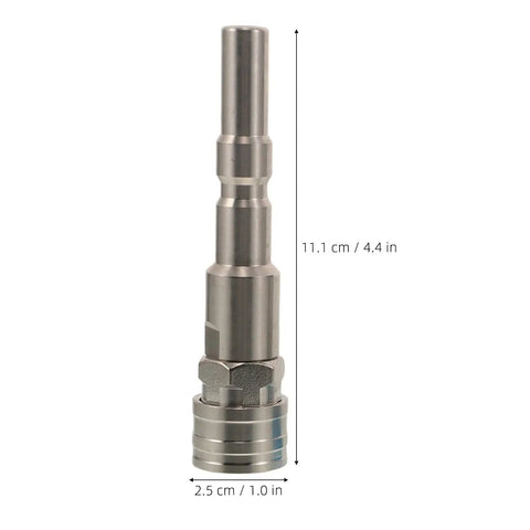Save Time On Yard Work With This Straight Up Stainless Steel Pressure Washer Quick Connect Coupler featuring a 1/4 inch adapter.