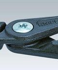 Close-up of Knipex 00 20 01 V02 Circlip Snap Ring Pliers' joint, part of the 6 Piece Pro Grade Hand Tool Kit with durable construction.