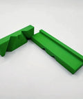 Heavy Duty Drill Bit Sharpening Guide Jig For 118 And 135 Degree Twist Bits, green high density polymer, precise angle setup.