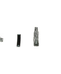 Components of 14-hole equipment ground kit with lug terminal bar for load centers, PowerMark Plus compatible grounding bus