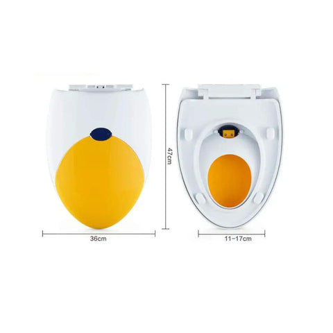 Ultra Premium Duroplast D Shaped Toilet Seat With Dead Quiet Slow Close Hinges And Quick Swap Top Fix Brackets, 47cm x 36cm.