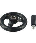 Heavy Duty 3 Spoke Hand Wheel With Revolving Handles For Milling Machines Lathe Grinders Plastic Industrial Handwheel 12x100mm