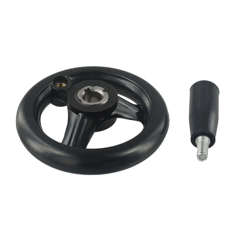 Heavy Duty 3 Spoke Hand Wheel With Revolving Handles For Milling Machines Lathe Grinders Plastic Industrial Handwheel 12x100mm