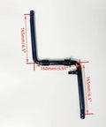 2 Inch Cup Bike Bottom Wide Pedal Crank Kit With 44T Sprocket, 165mm Crank Arm, black one piece crank arm displayed