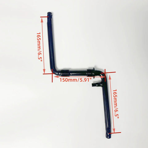 2 Inch Cup Bike Bottom Wide Pedal Crank Kit With 44T Sprocket, 165mm Crank Arm, black one piece crank arm displayed