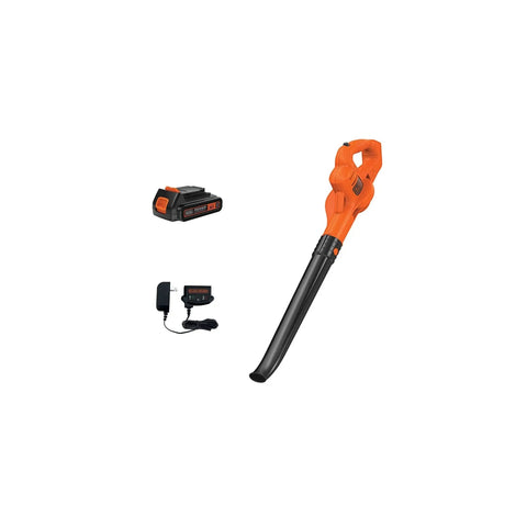 Cordless Leaf Blower With Battery And Charger, 20V Max, 130 MPH Air Speed, Ultralight 3.7 Lb Design, showing blower, battery, and charger.